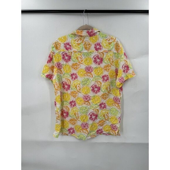 NEW Goodiefellow Fruit Print Summer Pool Side Vacation Standard Fit Medium Top - Picture 2 of 9